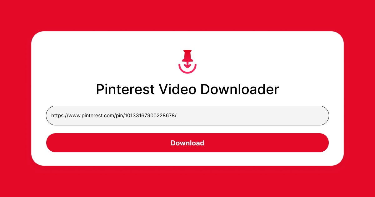 pinterest video downloader
